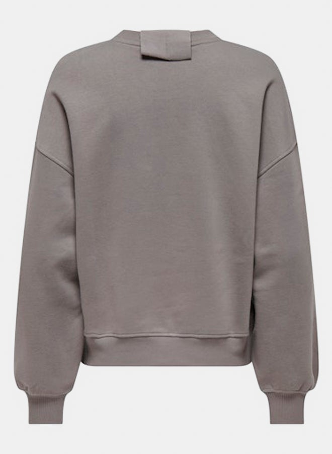 ONLY Womens Sofia Longsleeve Word Sweatshort - Image 2