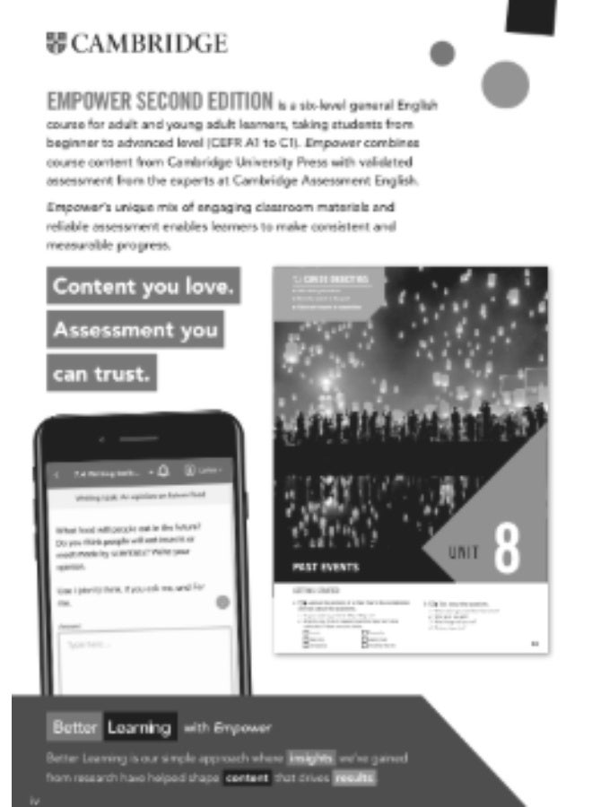 Cambridge Empower - English Course for adults - English language teaching and methodological kit for adults _ second edition _ level A1_Teachers_Book - Image 2