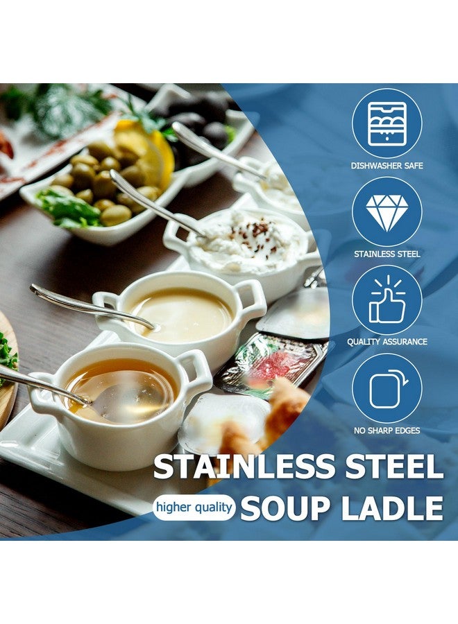 SZLFSX 20 Piece Soup Spoons, Round Stainless Steel Bouillon Spoons Round Spoons 6.7 inch - Image 5