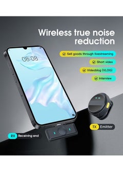 MOCOM SX21 Type-C 2.4G Wireless Clip-On Microphone with ENC Noise Reduction, 360° Omnidirectional Condenser, Magnetic Clip, Plug & Play, 9-Hour Battery, for Vlog, Interviews, Live Streaming  - Image 4