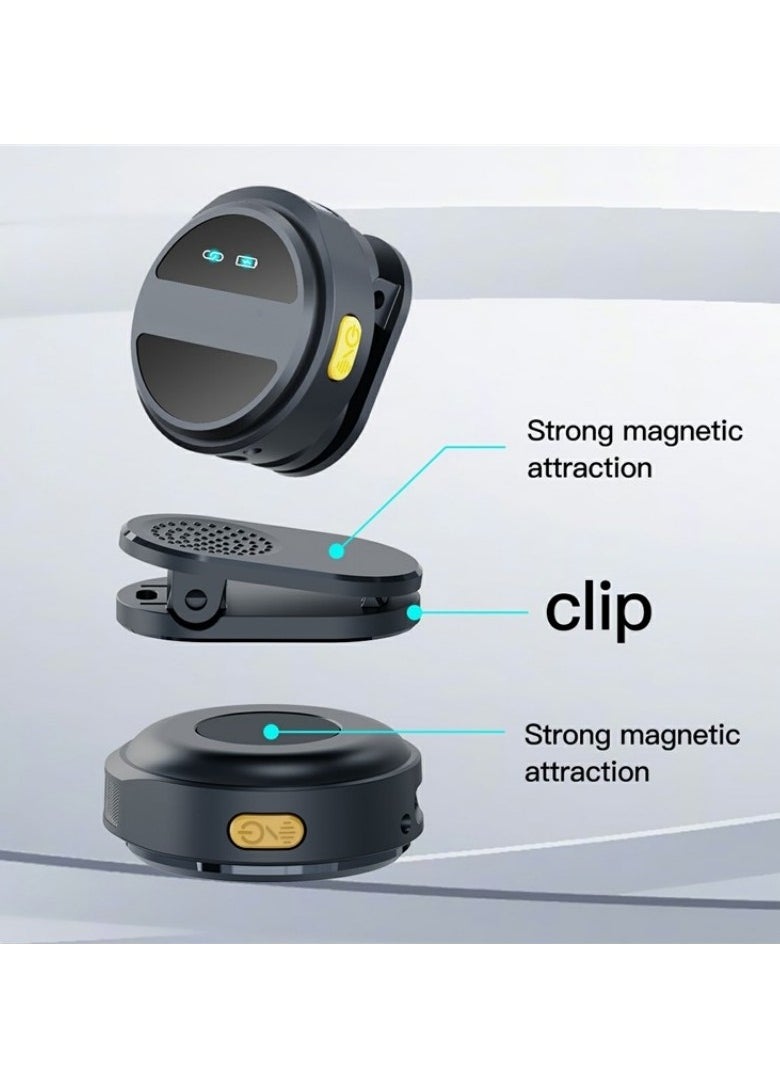 MOCOM - SX21 Type-C 2.4G Wireless Clip-On Microphone with ENC Noise Reduction, 360° Omnidirectional Condenser, Magnetic Clip, Plug & Play, 9-Hour Battery, for Vlog, Interviews, Live Streaming - Image 1