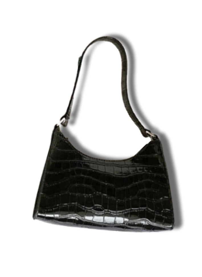 Soko Mesh Chic Black Textured Small Square Shoulder Bag: Stylish & Trendy Purse - Compact Fashion Accessory with Fixed Strap - Ideal for Women's Daily Adventures & Travel  - Image 1