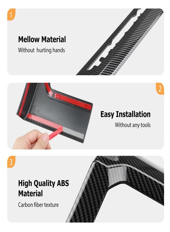 INTGET Dashboard Panel Cover for 2024 2025 Toyota Tacoma Accessories ABS Plastic Interior Decoration for Tacoma SR/SR5/TRD PreRunner/Sport/Off-Road (with 14inch Screen) - Image 4