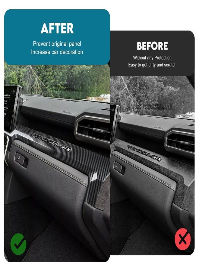 INTGET Dashboard Panel Cover for 2024 2025 Toyota Tacoma Accessories ABS Plastic Interior Decoration for Tacoma SR/SR5/TRD PreRunner/Sport/Off-Road (with 14inch Screen) - Image 2