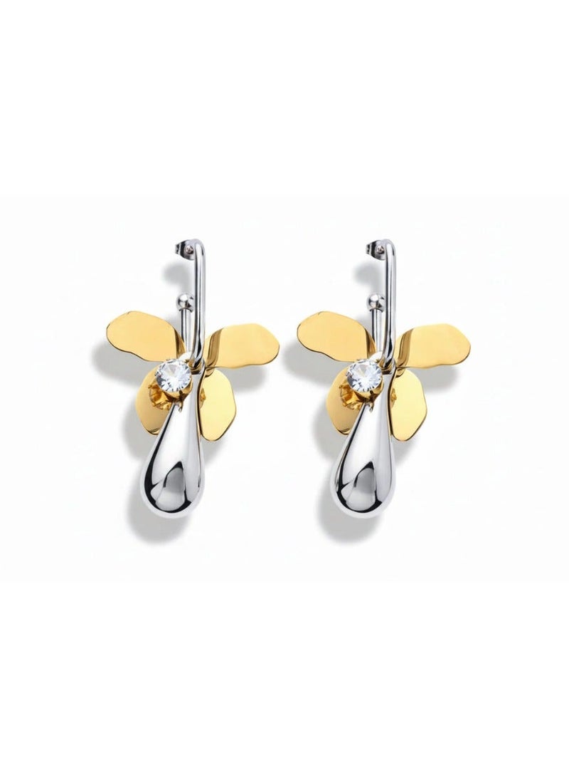 Bariq The Nakheel Drop Earrings - Tarnish Free - Image 1
