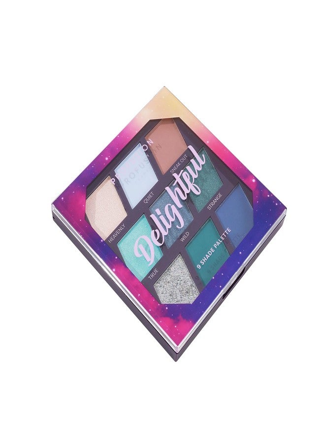 Profusion Cosmetics 9 Shade Pigmented Eyeshadow Palette, Vibrant Matte and Shimmer Colors for Versatile Eye Makeup, Get Glamorous Eyecatching Looks (Delightful) - Image 2