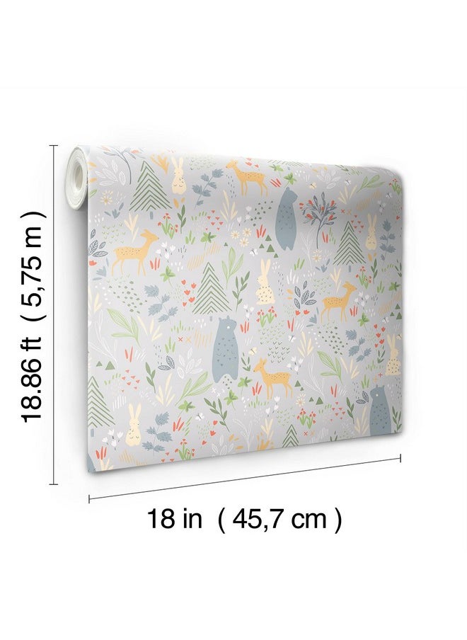 RoomMates Rmk12120Rl Red Spring Forest Pals Peel And Stick Wallpaper  - Image 5
