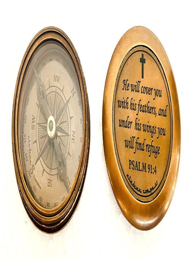 ALADEAN Religious Gifts - Engraved God Compass Inspirational Christian Gifts for Men Catholic, Communion Baptism Gifts Boys Girls Kids, Graduation Gift, Sentimental Gifts Woman (Holy Cross God's Blessings) - Image 5