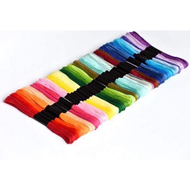 Diy Crafts 17719 Per Pack Cross Stitch Threads Friendship Bracelets Floss Crafts Floss - Skeins Per Pack Set of Embroidery, Pack of 75, Extra (Pink) - Image 2