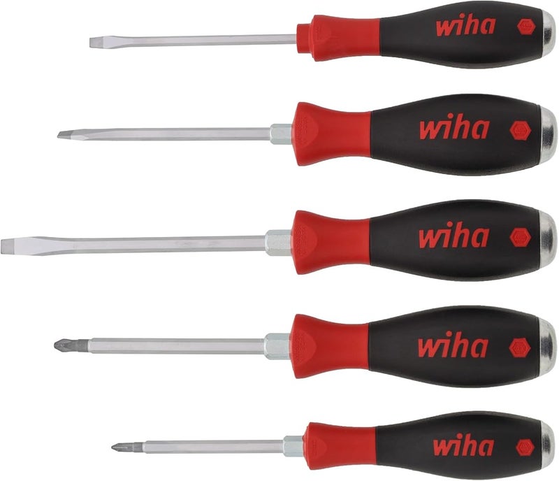 ويها أدوات للبراغي من Wiha، مجموعة 5 قطع، من نوع Slotted وPhillips، عالية القوة - Image 2