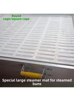 Thickened Square Steamer Pad Silicone Steaming Plate Pad Non-stick Steaming Cloth High Temperature Resistant Silicone Pad Steamed Buns Pad Steaming Pad-Size:Square Silicone Steamed Bun Mat [1.2x1.2] 5 Pieces