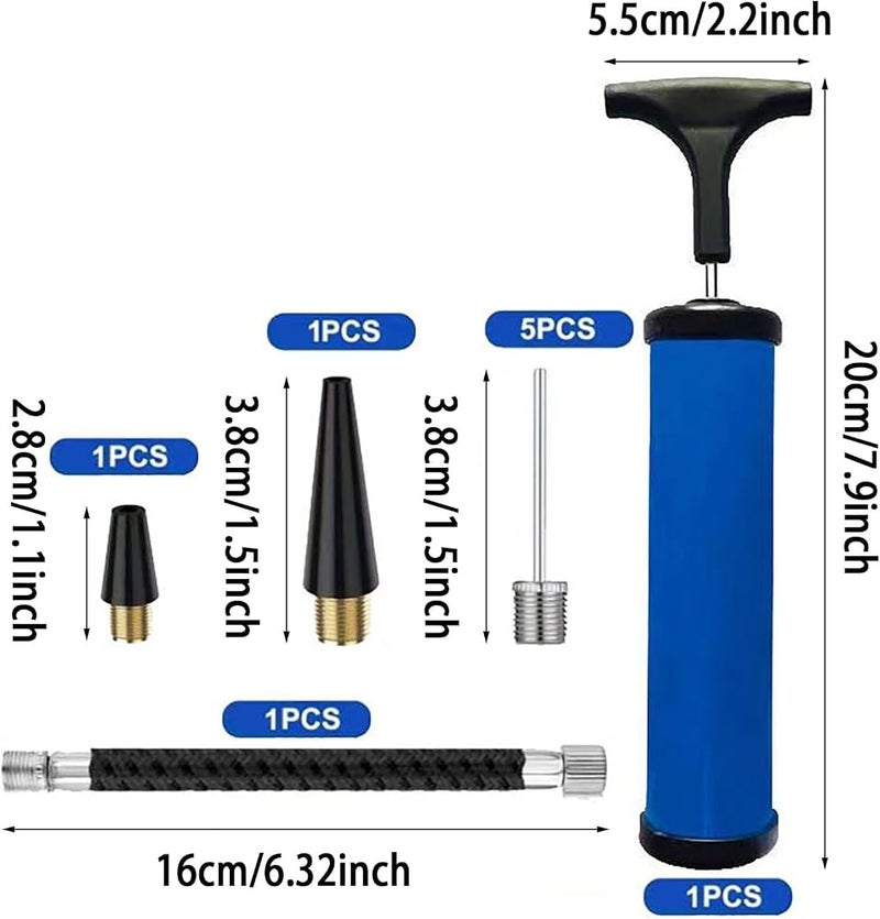 جود تول مجموعة مضخات كرات يدوية، تحتوي على إبرة وفوهة، مناسبة لنفخ كرات السلة وكرة القدم وكرة الطائرة وغيرها من الكرات الرياضية (ل - Image 2