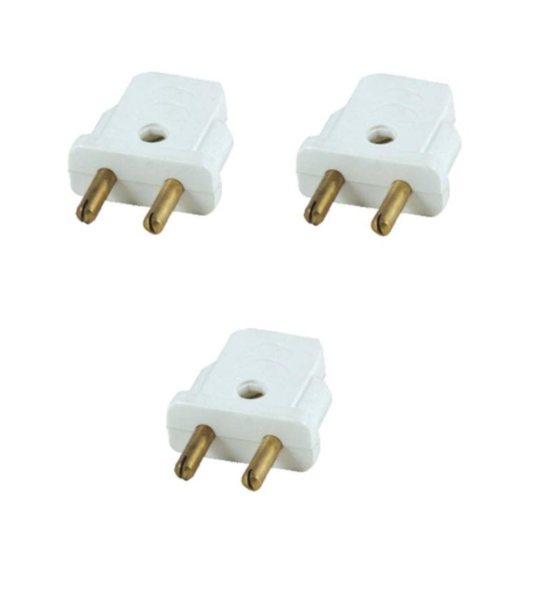 advancedestore advancedestore 2 Pin male PlugMale plug 2 pin Male Plug Qa3 piece