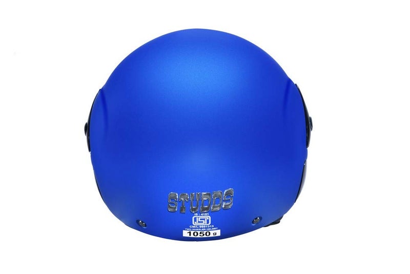STUDDS EPS CUB Open Face Helmet (Flame Blue, M) - Image 3
