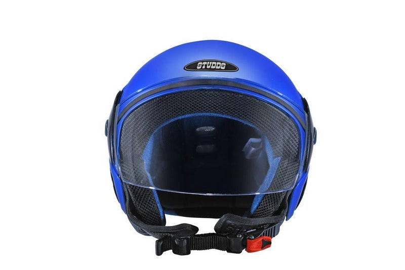 STUDDS EPS CUB Open Face Helmet (Flame Blue, M) - Image 1