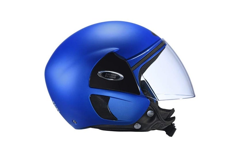 STUDDS EPS CUB Open Face Helmet (Flame Blue, M) - Image 2