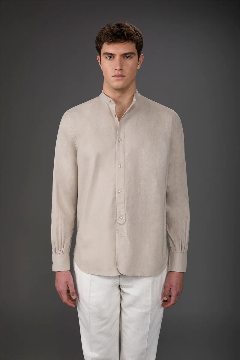 دوبل غانغر Casual men's shirt - Sand