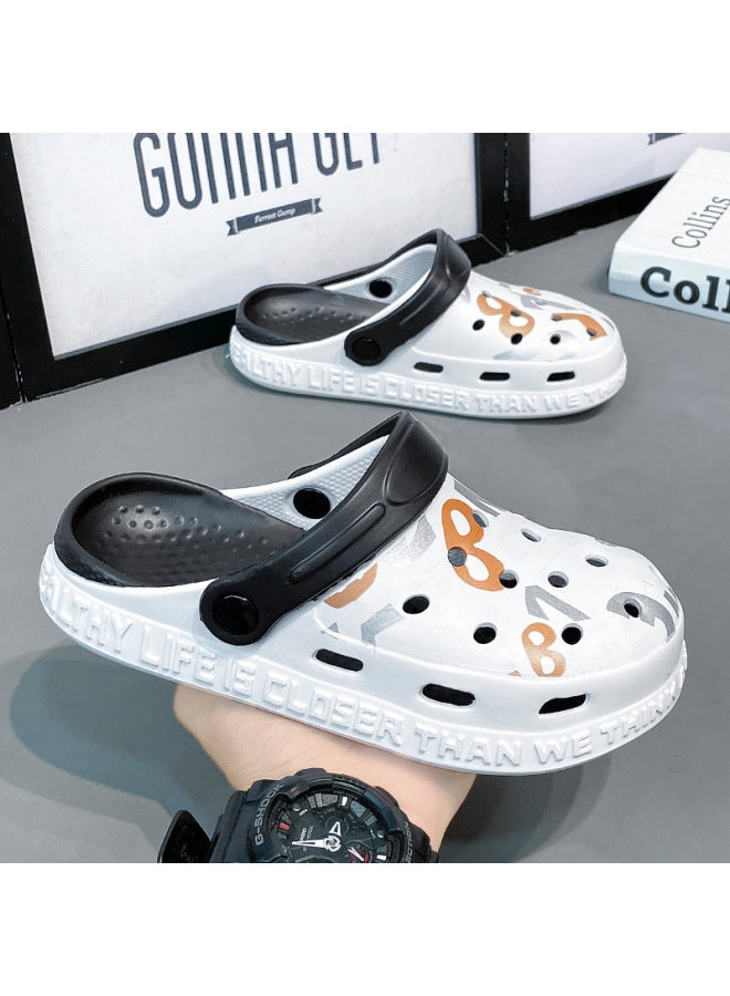 سمر صنادل كروكس صيفية للأطفال أولاد، صنادل منزلية في الهواء الطلق مقاومة للانزلاق بنعل ناعم، صنادل شاطئية كبيرة للأطفال، صنادل داخلية للأطفال - Image 2