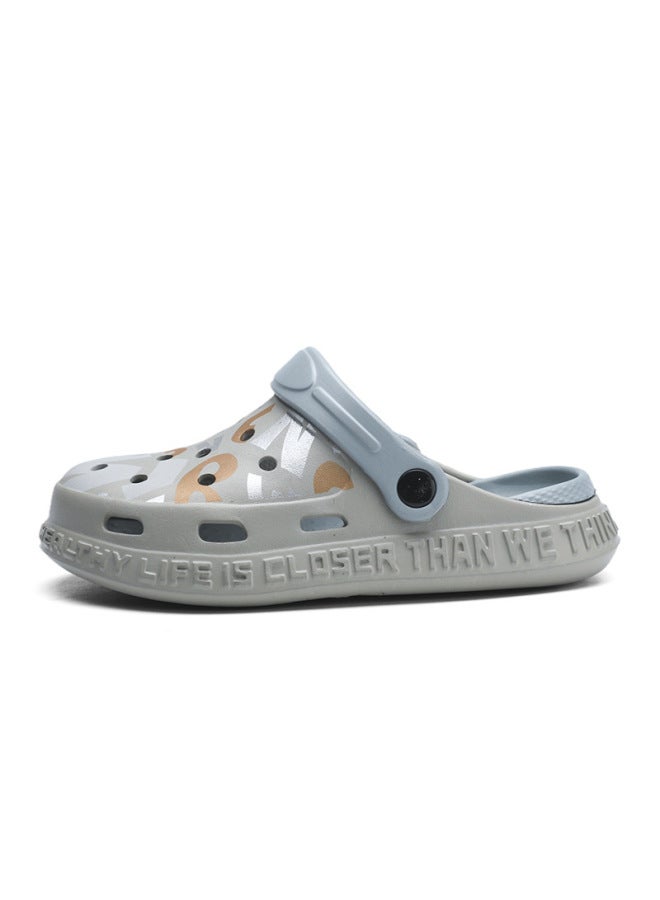 سمر صنادل كروكس صيفية للأطفال أولاد، صنادل منزلية في الهواء الطلق مقاومة للانزلاق بنعل ناعم، صنادل شاطئية كبيرة للأطفال، صنادل داخلية للأطفال - Image 5