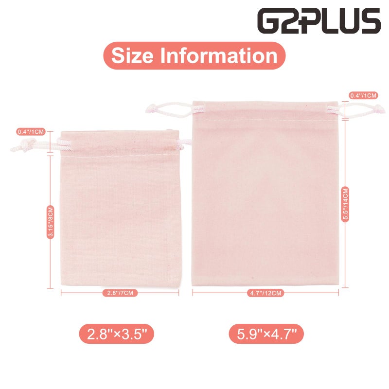 G2PLUS Pink Velvet Jewelry Pouches, 20PCS Small Velvet Gift Bags with Drawstring, Christmas Gift Bags for Wedding Favors, Candy Bags, Party Favors (2.75''x3.54'') - Image 2