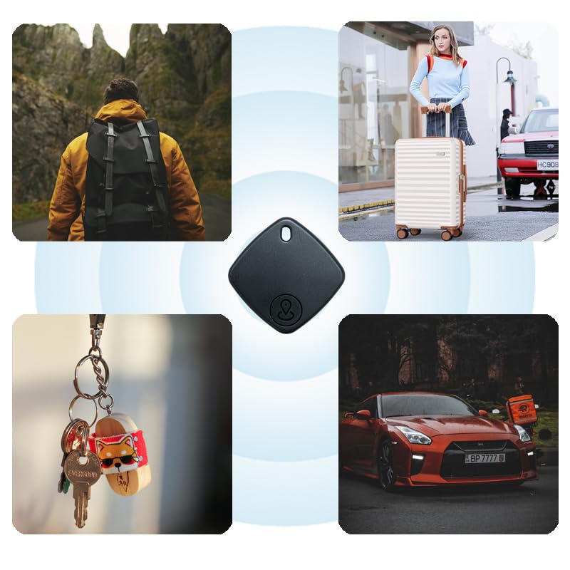 Qylara 2 Pack Bluetooth Tracker Works with Apple Find My, Key Finder Locator with Sound, Anti-Lost Device for Wallet Keys iPhone, GPS Tracking Device for Kids Pets Luggage - Image 5
