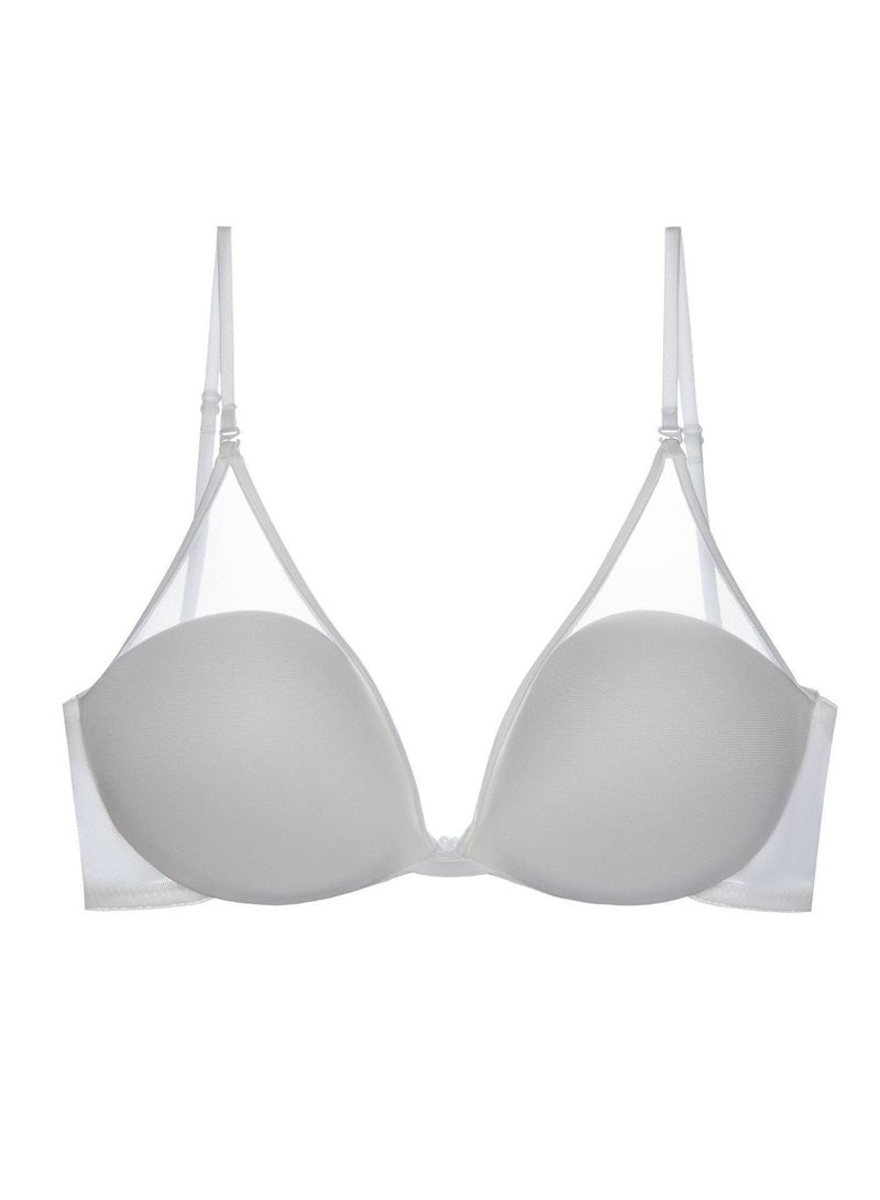 Solid Color U-Type Breathable Bra Women's Underwear White