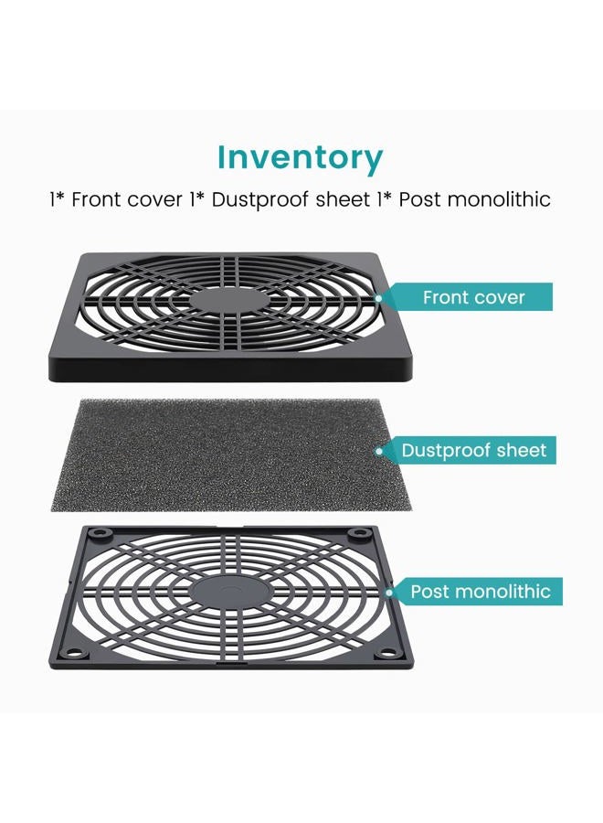 Wathai 2 Pack 120mm PC fan Dust Filter Cover Computer Mess - Image 2