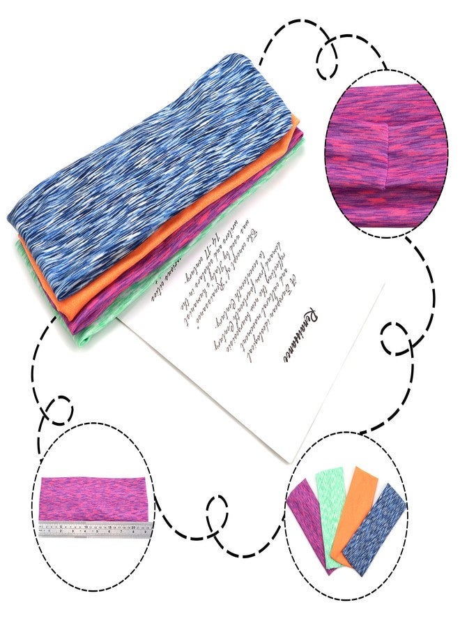 CÉLLOT 12 Colors Sweat Headbands Breathable Athletic Sweatbands Yoga Sports Headbands for Girls and Boys Soft Moisture Wicking Elastic Hairband for Girls and Teenagers Adults - Image 5