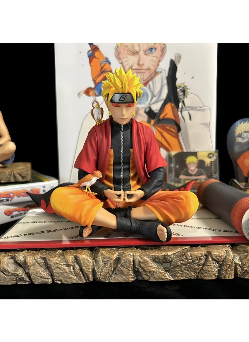 General Meditation Naruto Naruto Immortal Meditation Flowing Wind Payne Figure Toy Ornament  - Image 1