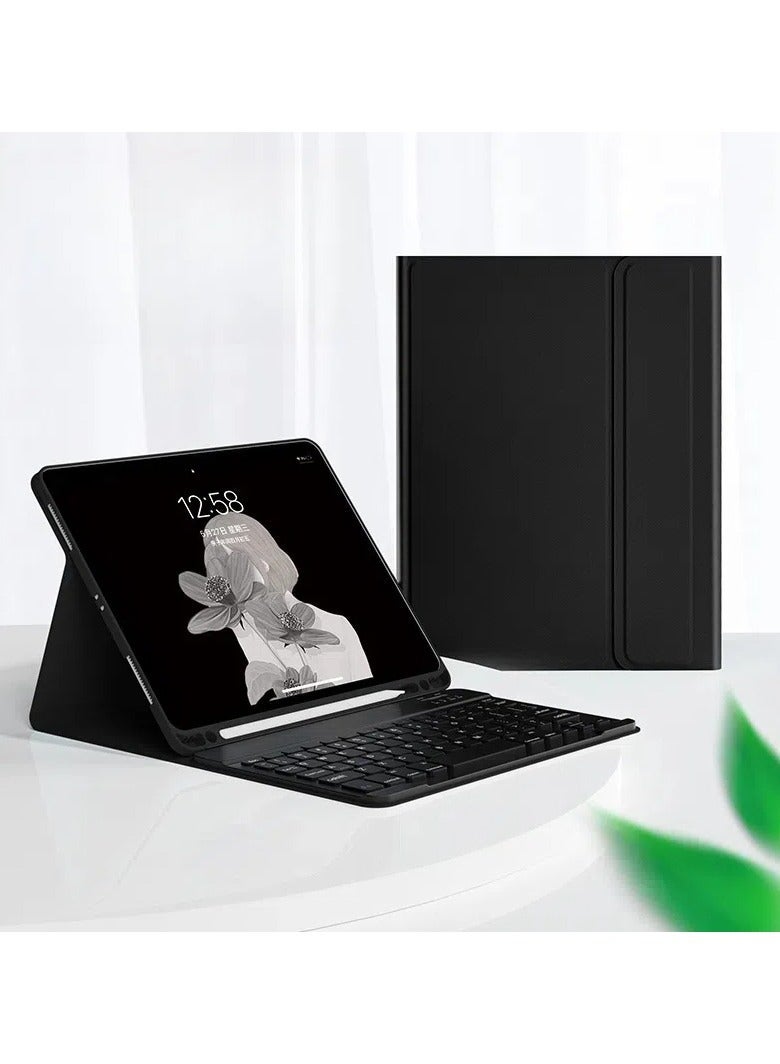 Arabic and English Keyboard Case with Wireless Mouse for iPad Pro 11 inch 2021/2020 /2018, Lightweight Cover Detachable  Bluetooth Mice Pencil Holder