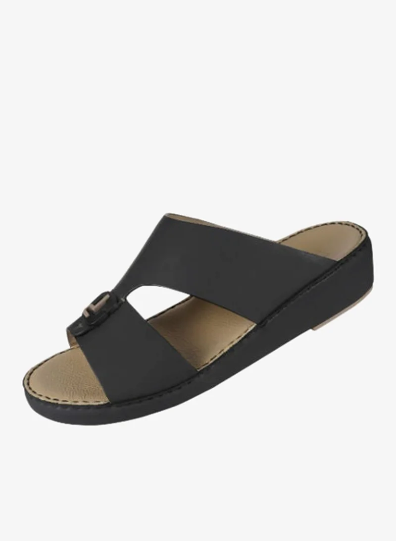 Barjeel Uno Black Barjeel Uno Mens Arabic Sandals BSP1-55 Black for Men | Best Price UAE