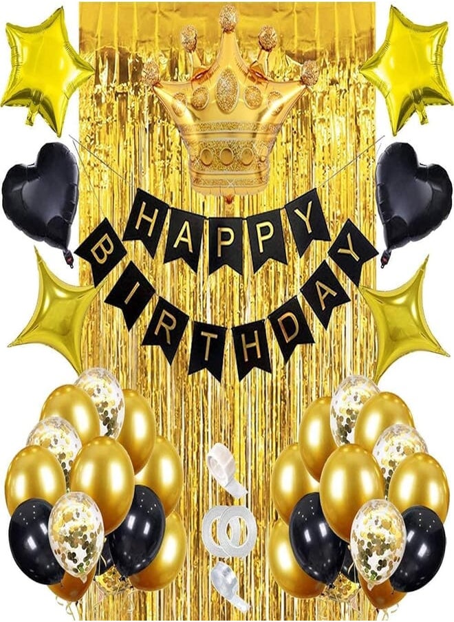 Black Gold Birthday Decorations, Black and Gold Birthday Party Decoration - pzsku/Z054D7D3FF1EF184C2BF9Z/45/_/1718137122/f66fe3f7-558a-4fa9-8d43-be0e4a977de1