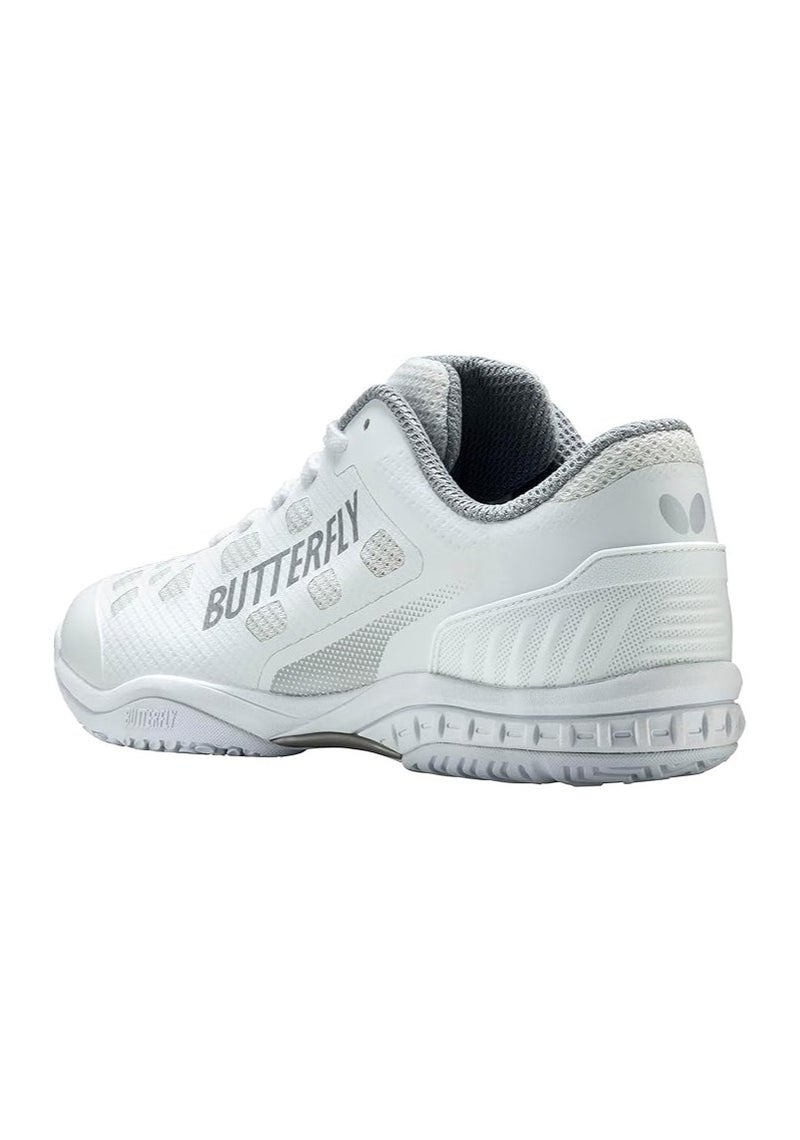 Butterfly Lezoline Levalis Shoes: Performance Table Tennis Shoes, Enhanced Comfort and Fit High Grip, Footwork Support Platinum white 40 - Image 3
