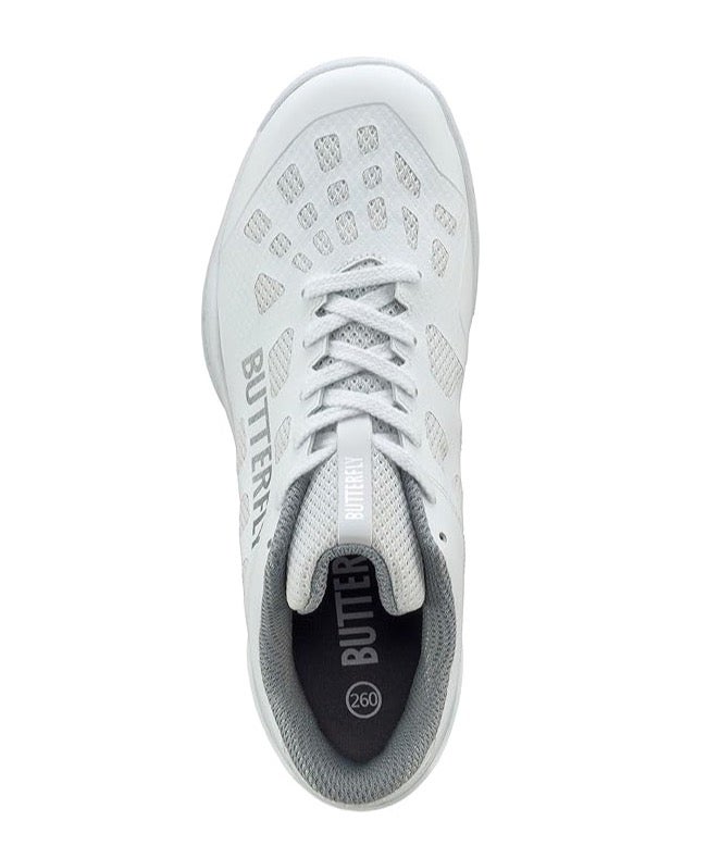 Butterfly Lezoline Levalis Shoes: Performance Table Tennis Shoes, Enhanced Comfort and Fit High Grip, Footwork Support Platinum white 40 - Image 4