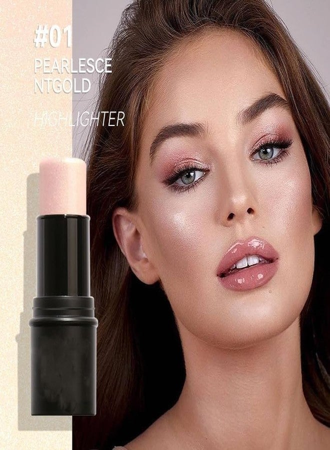 Nema NM Nema Multi-Use Cream Contour Highlighter, Blush and Bronzer Contour Stick - 01 Pearlesce NTGold - Image 5