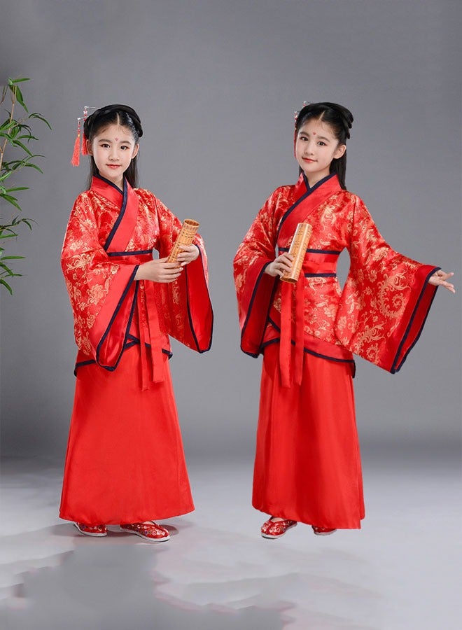 Beauenty New Retro Chinese Hanfu Dress Imitation of Tang and Song Dynasties Girls' Dress - Image 4