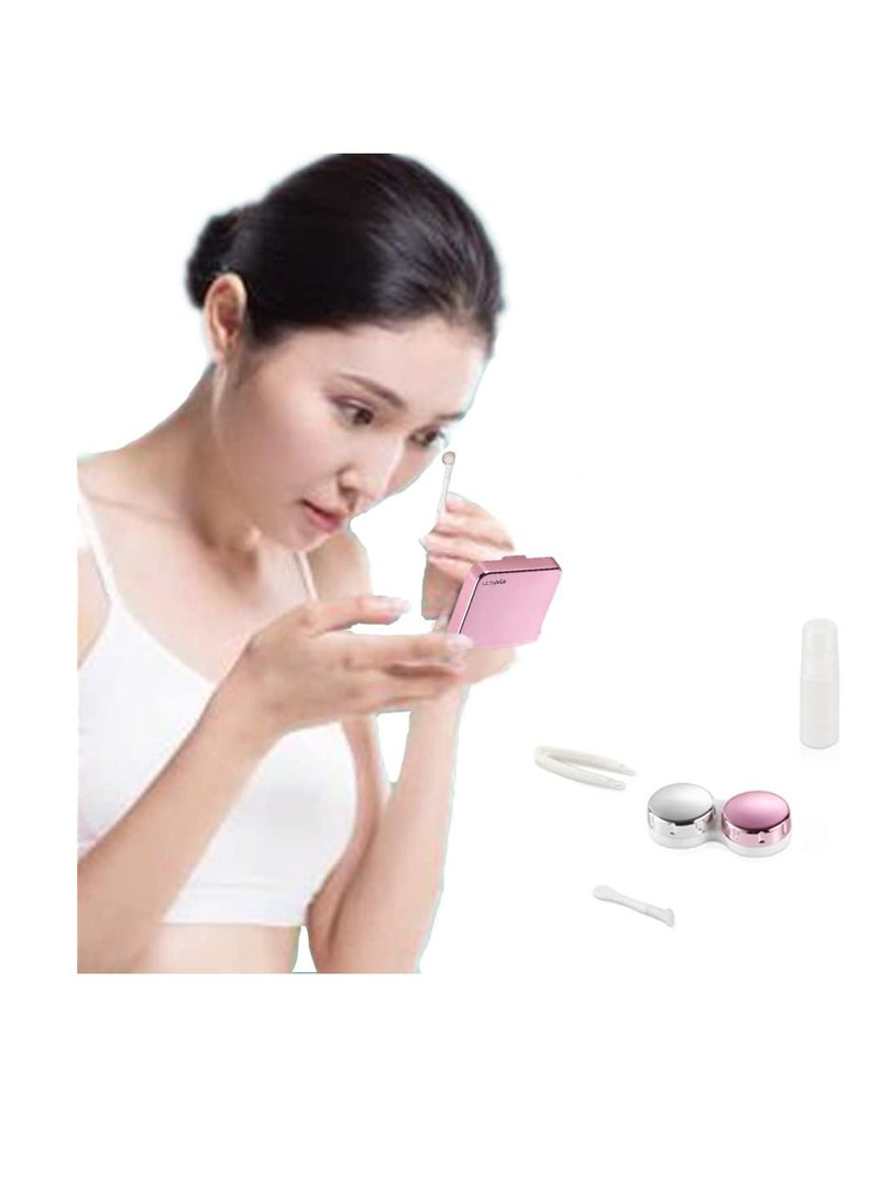 KASTWAVE 4pcs Contact lense Case, Travel Durable Contact Case Kit, Portable Soft Contact Lenses Remover and Insertion Tool with Mirror, for Outdoor Daily Use - Image 4