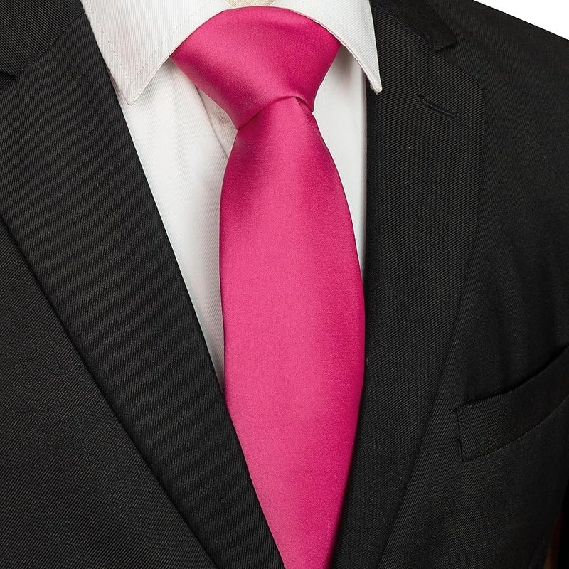 JEMYGINS Solid Color Tie Mens Necktie for Business and Wedding - Image 2