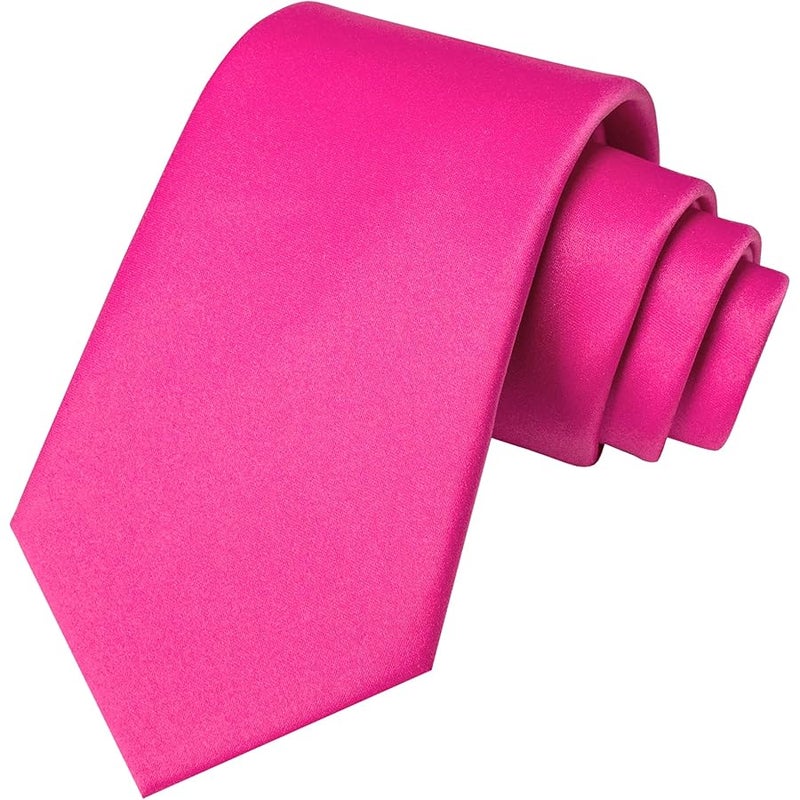 JEMYGINS Solid Color Tie Mens Necktie for Business and Wedding - Image 1