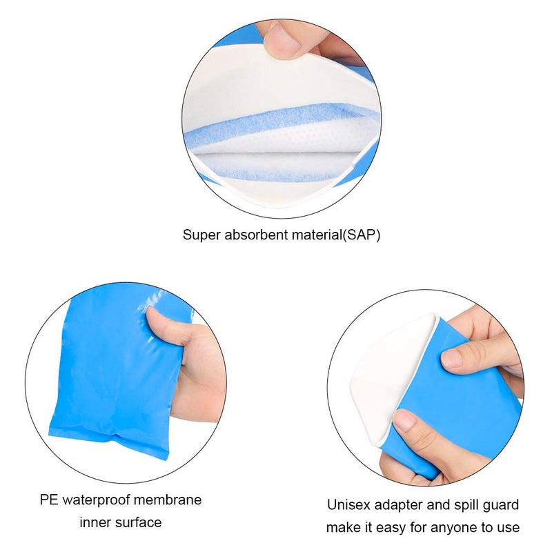 Emoly 8 Pack Disposable Urine Bags, Pee Bags for Camping Travel Urinal Toilet Traffic Jam Emergency Portable Urine Bag Pee Bags Car Toilet for Men Women Children Brief Relief - Image 5