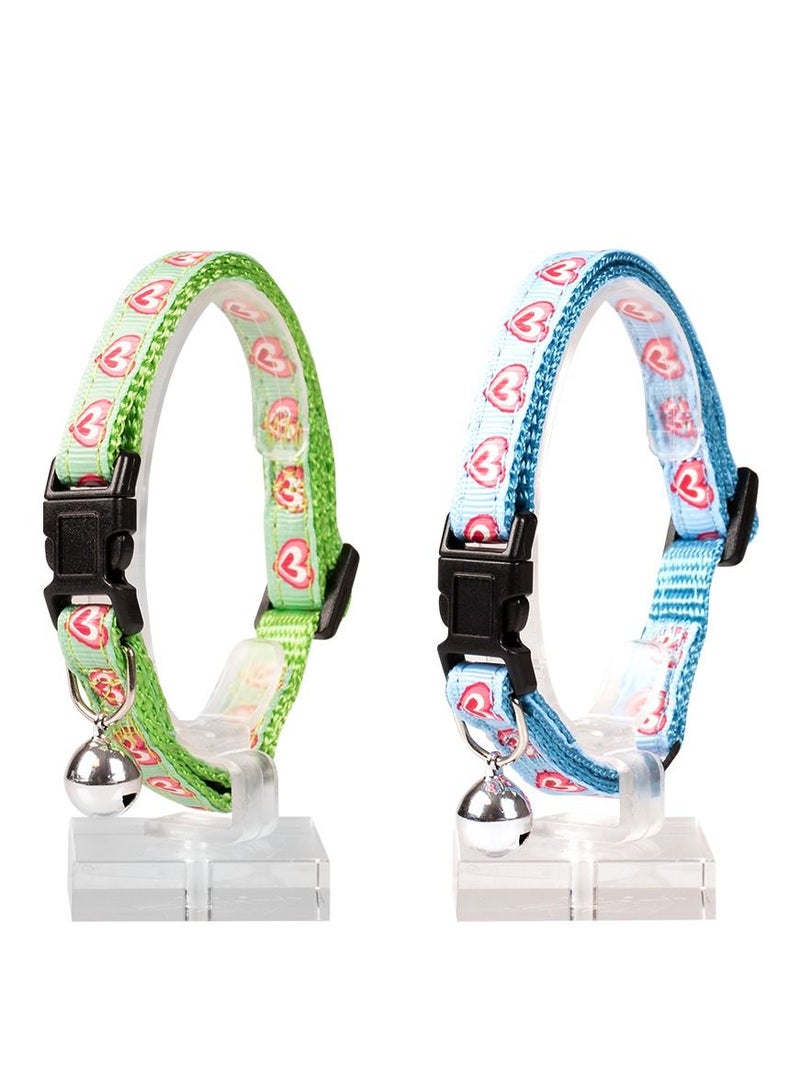 duvo Plus Cat Collar Hearts Nylon Mixed Colors - Image 1
