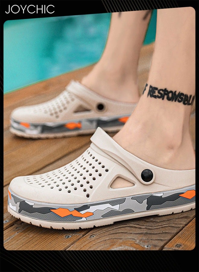 Joychic نعال خارجية عصرية للرجال، صنادل مزدوجة الأغراض، مضادة للانزلاق، قابلة للتنفس، سريعة الجفاف، صنادل شاطئ صيفية - Image 1