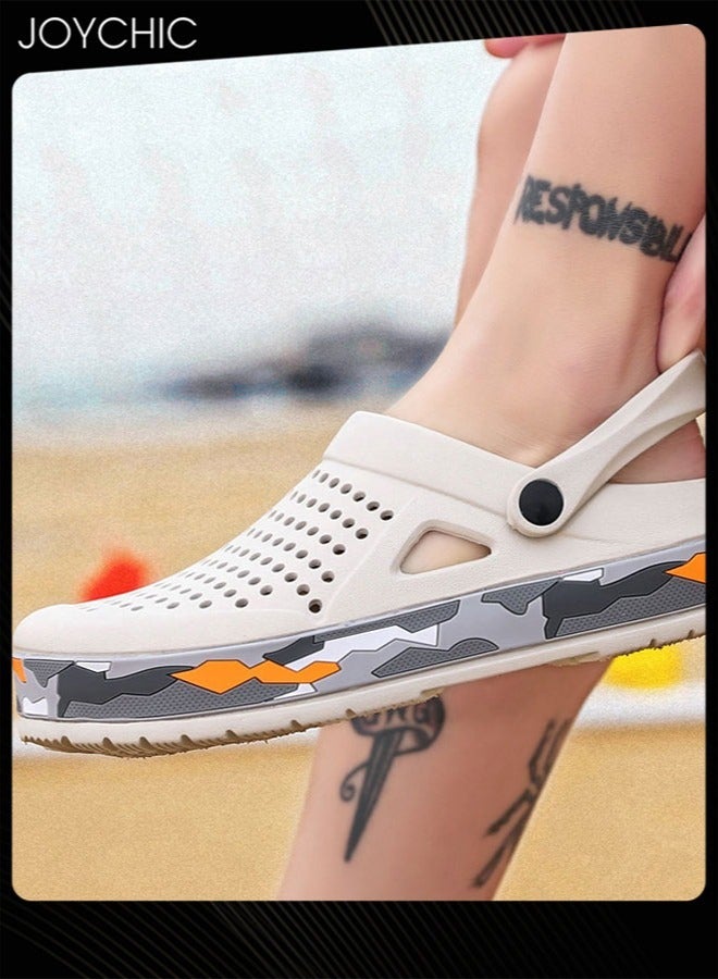 Joychic نعال خارجية عصرية للرجال، صنادل مزدوجة الأغراض، مضادة للانزلاق، قابلة للتنفس، سريعة الجفاف، صنادل شاطئ صيفية - Image 2