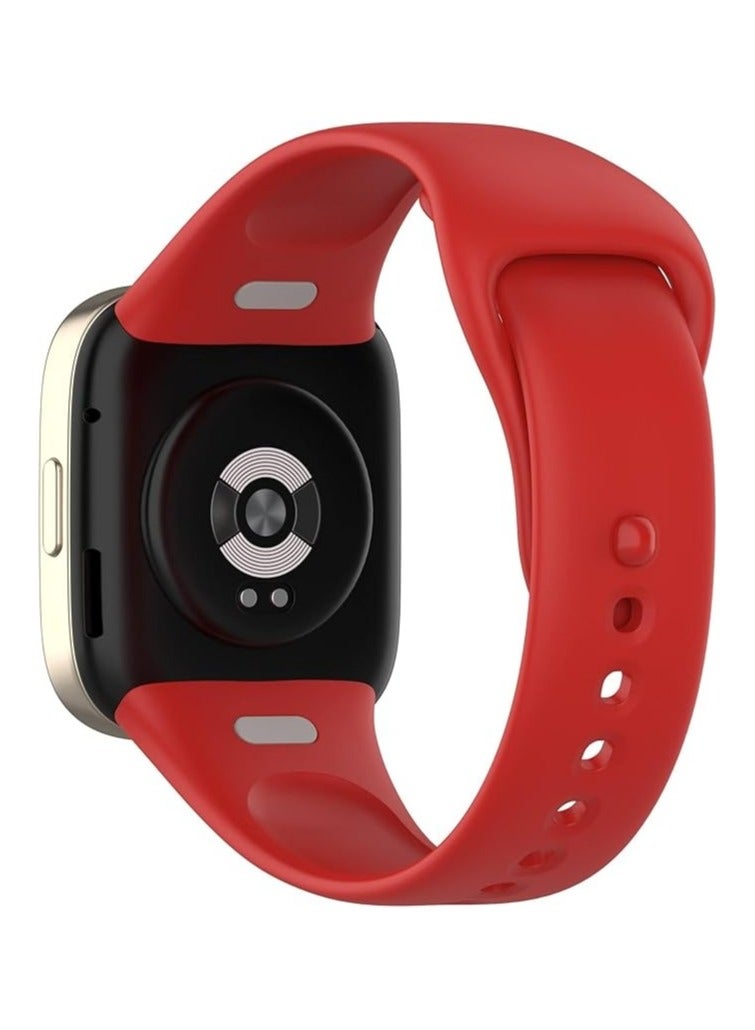 Strap Watch Silicone Compatible With Xiaomi Mi Watch 3 Lite Sport Silicone Watch Band Wrist Strap,Bracelet Wristband Wrist Strap (Red) - Image 2