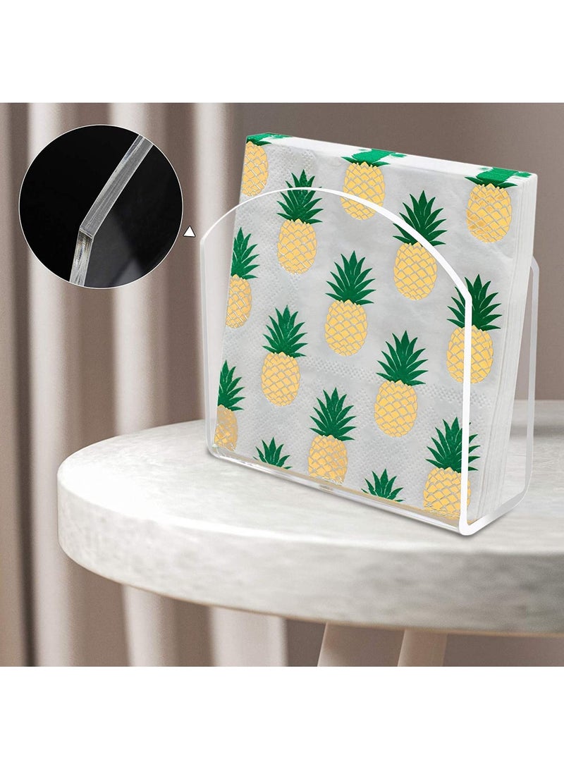 Arabest Tissue Holder Clear Acrylic Dining Table, Clear Tissue Holder Standing Tabletop Freestanding Tissue Box Dispenser for Dinner Kitchen Dining Room Home Decor Accessories - Image 5