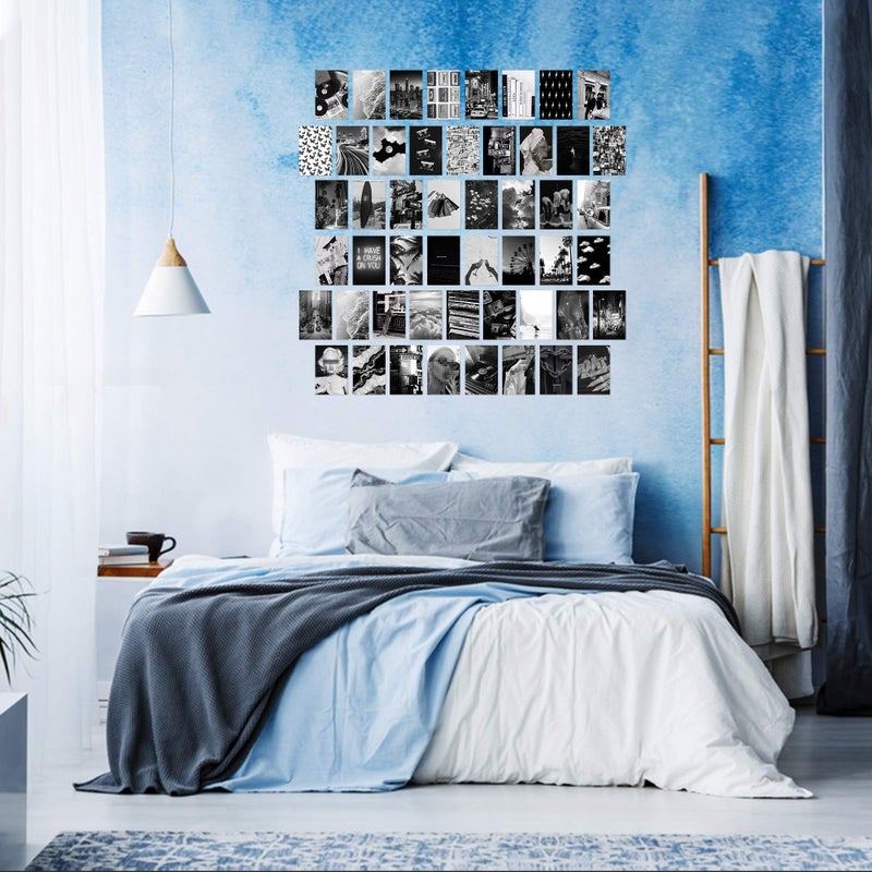 CY2SIDE 50 Aesthetic Black and White Pictures for Wall Collage Chic Collage Printing Set Room Decoration for Vintage Wall Art Prints for Room Photo Display - Image 5