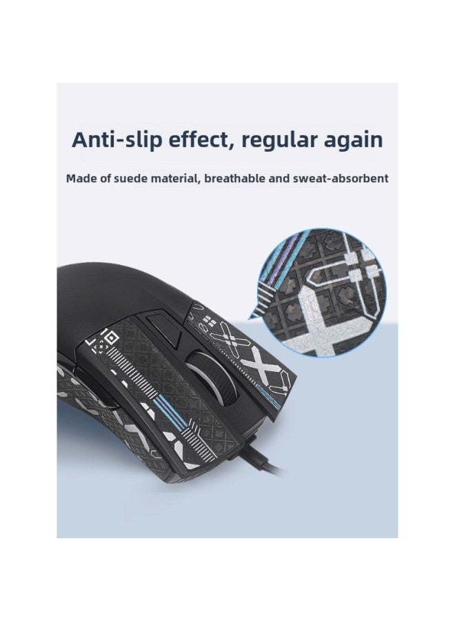 Applicable To ASUS ROG Player National War Blade 2 Mouse Anti-slip Sticker War Blade 3 Sticker All-inclusive Sweat-absorbent Back Sticker Side Sticker-Color:[warring Blade 3] 1 Red Printed Anti-slip Sticker [all Inclusive - Free Cleaning Cotton] - Image 3
