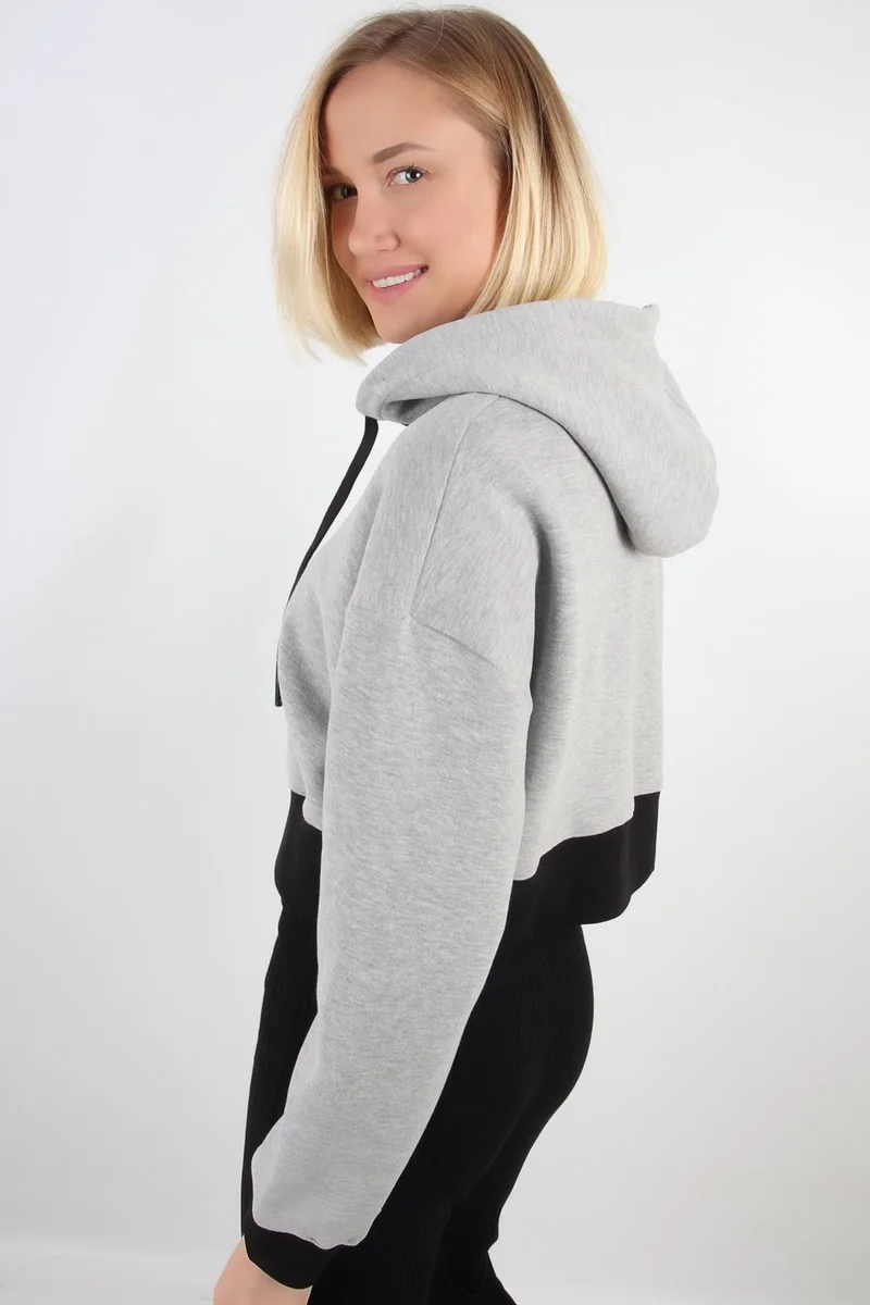 الكسندر جاردي Alexandergardı Crop Hoodie Cardigan (B20-5013)