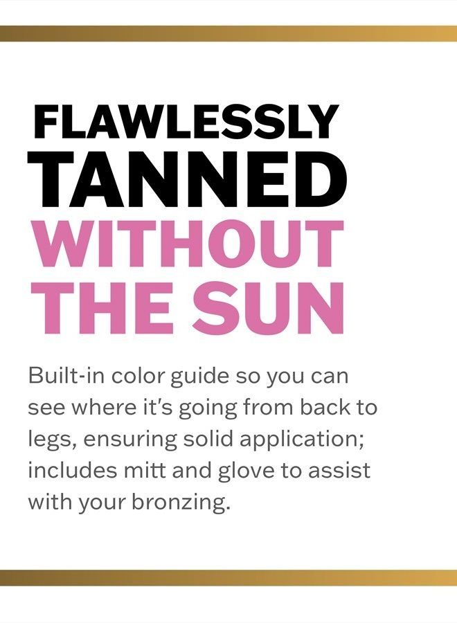 Fake Bake Flawless Darker Self-Tanning Liquid Streak-Free, Long-Lasting Natural Glow For All Skin Tones - Sunless Tanner Includes Professional Mitt For Easy Application, Black Coconut Scent - 6 oz - Image 4
