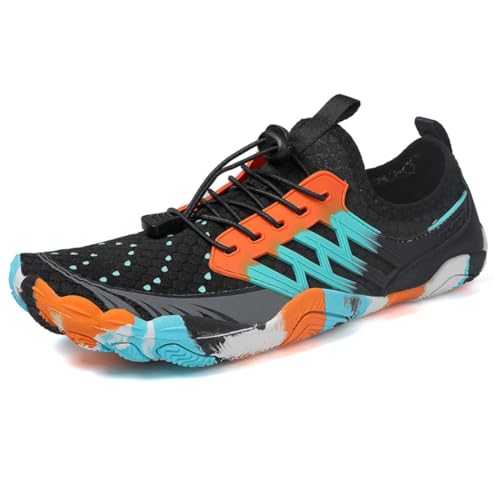 SAGUARO Quick-Dry Water Shoes for Women – Wide Toe Box Barefoot Shoes, Lightweight Breathable for Beach, Swimming and Outdoor Activities Size 6-11.5 Women 7 Black - Image 1